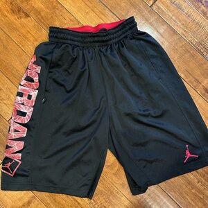 Black and red Jordan Basketball shorts